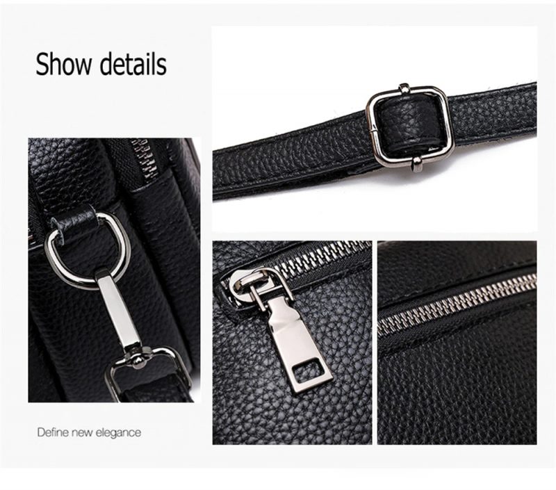 Fashion Solid Color Women’s Bags Casual Women Genuine Leather Shoulder Bags Luxury Designer Ladies Messenger Bag Bolsos De Mujer - Image 6