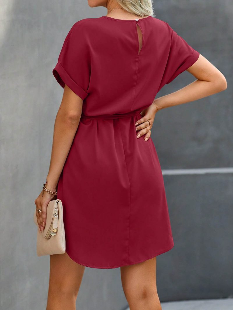 Tunic Dress with Self Tie Waist - Image 14