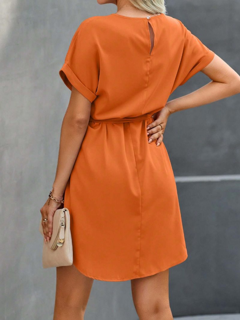 Tunic Dress with Self Tie Waist - Image 22