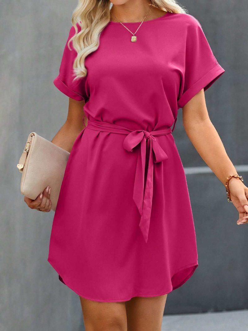 Tunic Dress with Self Tie Waist