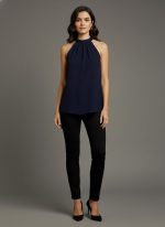 Lovshy Stylish High Neck Sleeveless Top NB