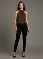 Lovshy Stylish High Neck Sleeveless Top DB