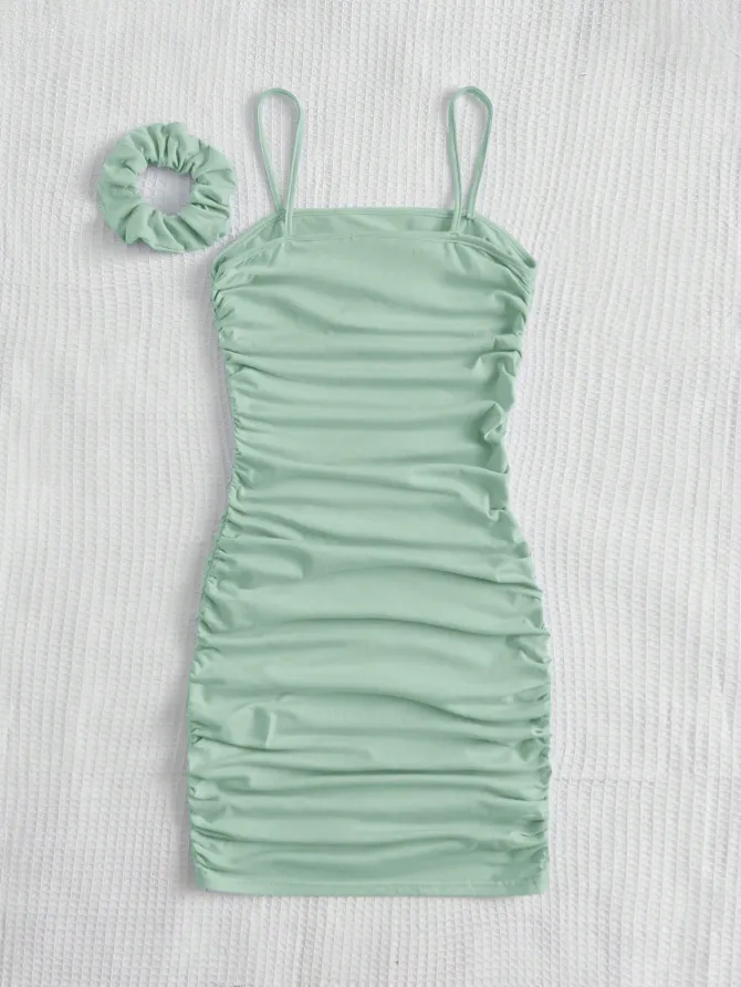 Lovshy Solid Color Cute Dress For Girls - Image 13