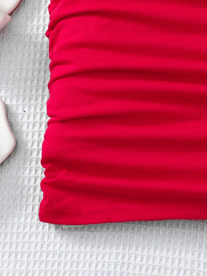 Lovshy Solid Color Cute Dress For Girls - Image 9