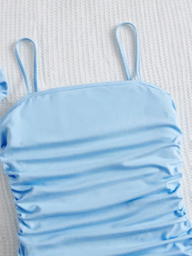 Lovshy Solid Color Cute Dress For Girls - Image 3