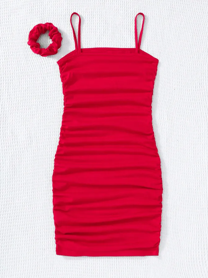 Lovshy Solid Color Cute Dress For Girls - Image 7