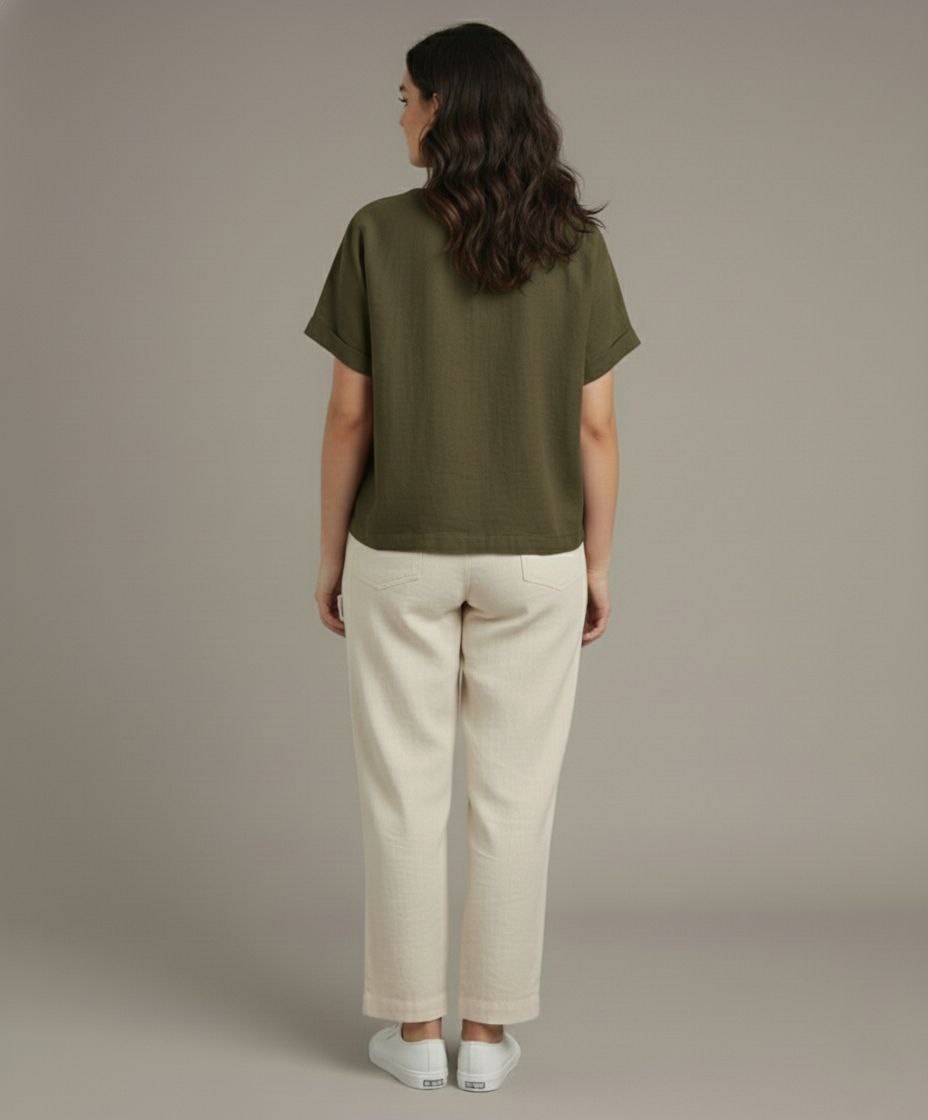 Lovshy Stylish Casual Button Down Top ag - Image 8