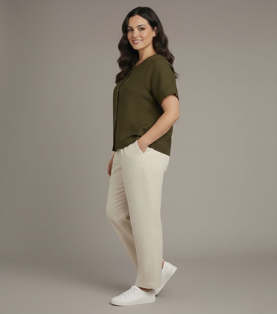 Lovshy Stylish Casual Button Down Top ag - Image 7