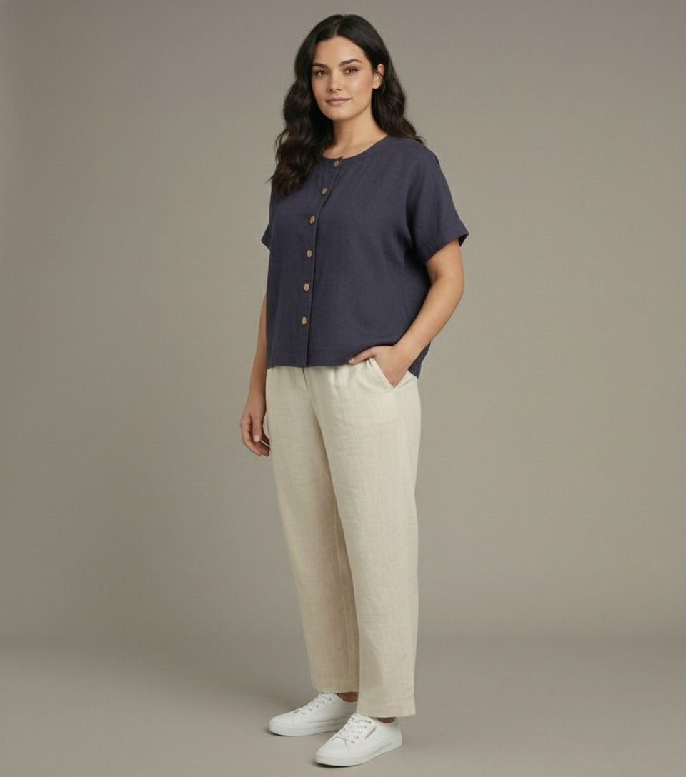 Lovshy Stylish Casual Button Down Top ag - Image 13