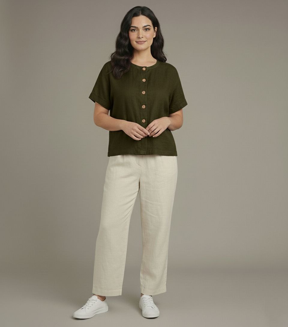 Lovshy Stylish Casual Button Down Top nb - Image 9