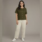 Lovshy Stylish Casual Button Down Top And Pant Set ag