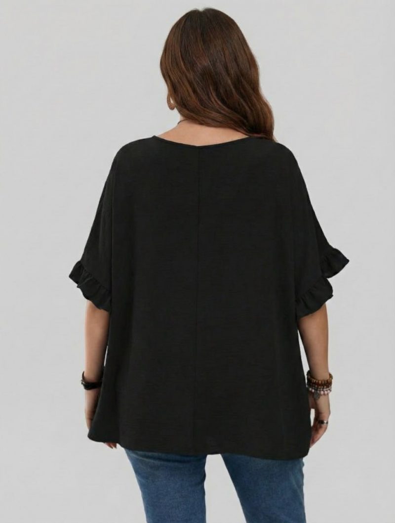 Casual Mom Shirts With Ruffled Sleeves cf - photo 4