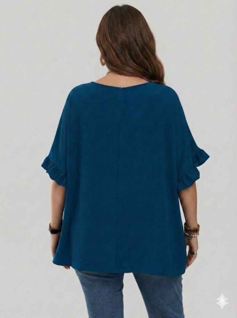 Casual Mom Shirts With Ruffled Sleeves cf - photo 3