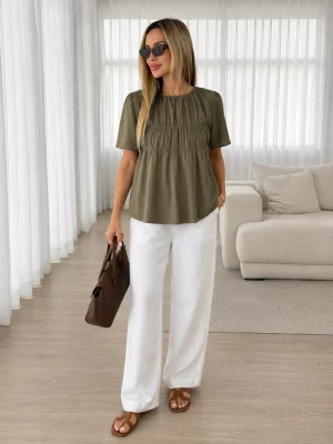Lovshy Stylish Loose Fit Flared Casual Top