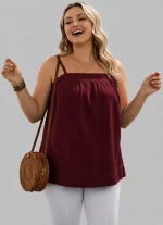 Women's Plain Cotton Sleeveless Cami Top MN