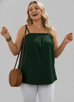 Women's Plain Cotton Sleeveless Cami Top BG