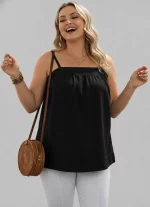 Women's Plain Cotton Sleeveless Cami Top BG