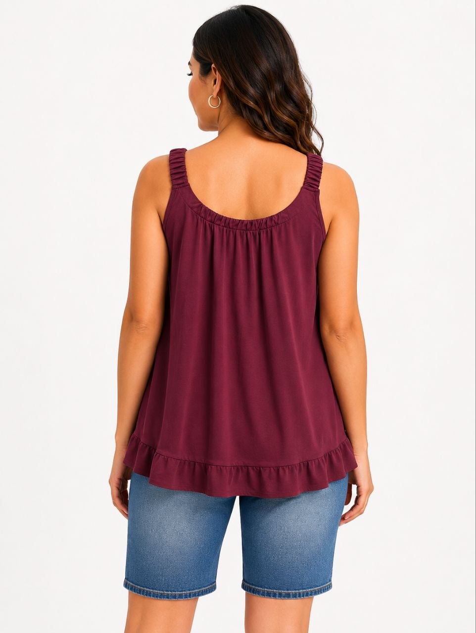 Lovshy Women's Sage Breeze Sleeveless Flowy Top - Image 8