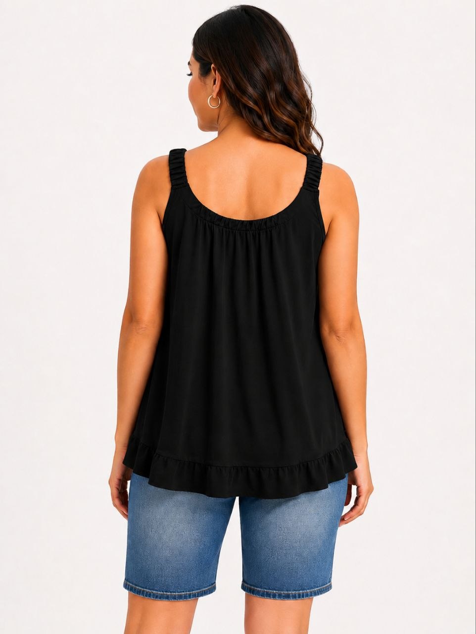 Lovshy Women's Sage Breeze Sleeveless Flowy Top - Image 5
