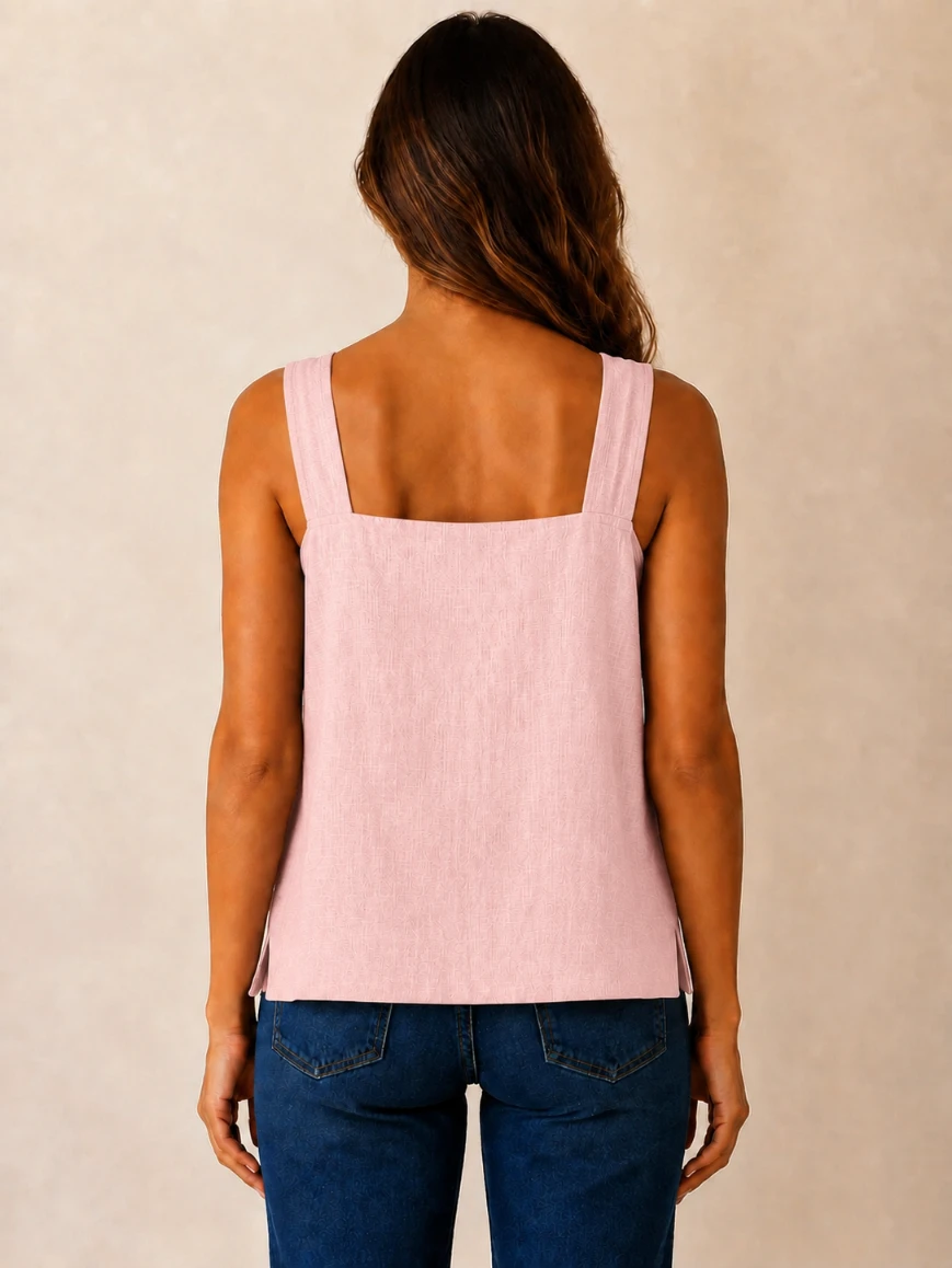 Lovshy Women’s Wide-Strap Sleeveless Everyday Top - Image 12