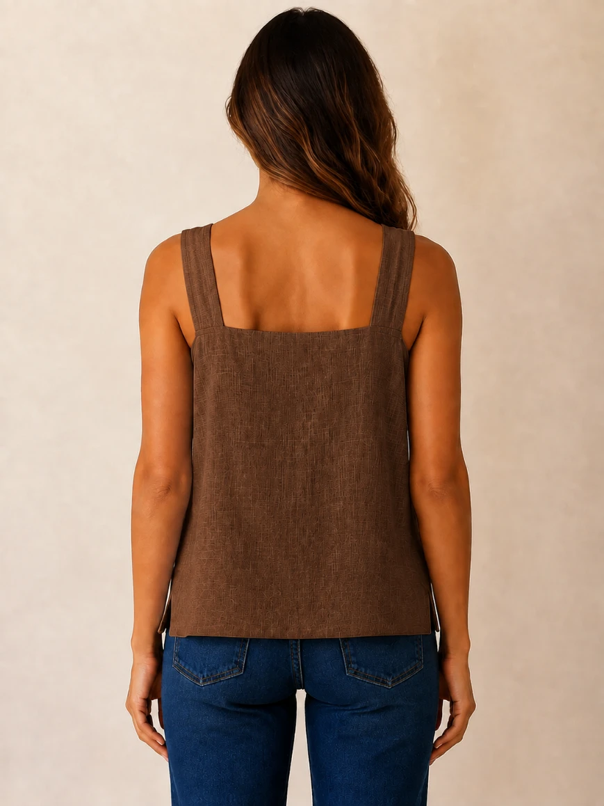 Lovshy Women’s Wide-Strap Sleeveless Everyday Top - Image 14