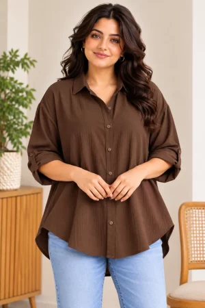 Lovshy Women's Relaxed Fit Casual Shirt for Women