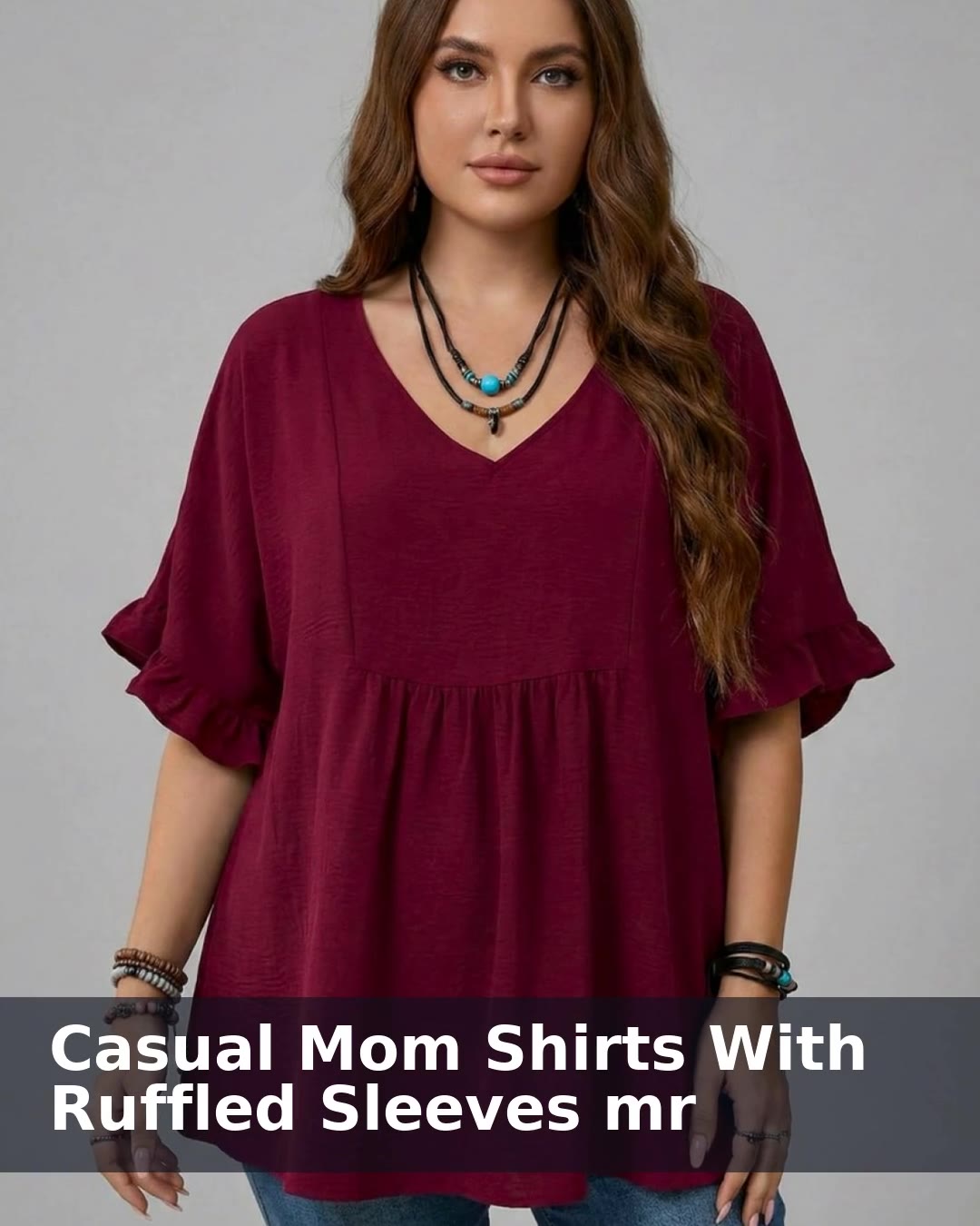Casual Mom Shirts With Ruffled Sleeves mr - video