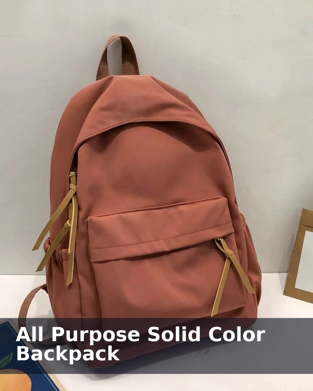 Lovshy All Purpose Solid Color Backpack - video