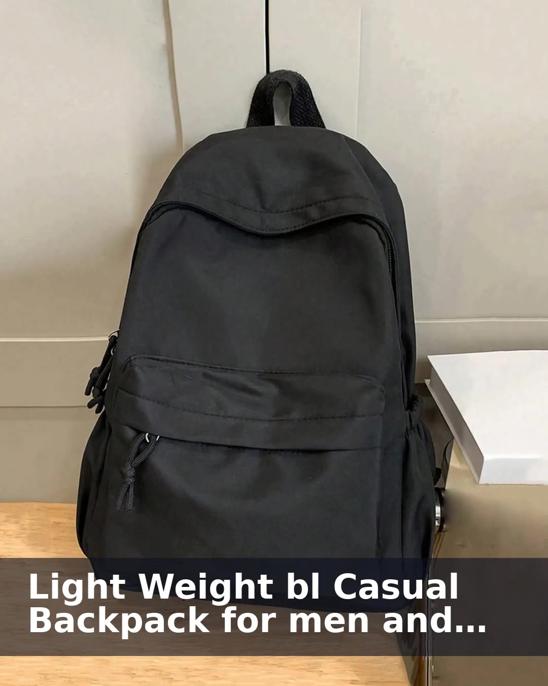 Light Weight bl Casual Backpack for men and women - video